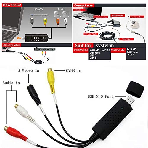 Microware EASYCAP USB 2.0 Audio Video Capture Adapter TV VHS DVD Microware EASYCAP USB 2.0 Audio Video Capture Adapter TV VHS DVD