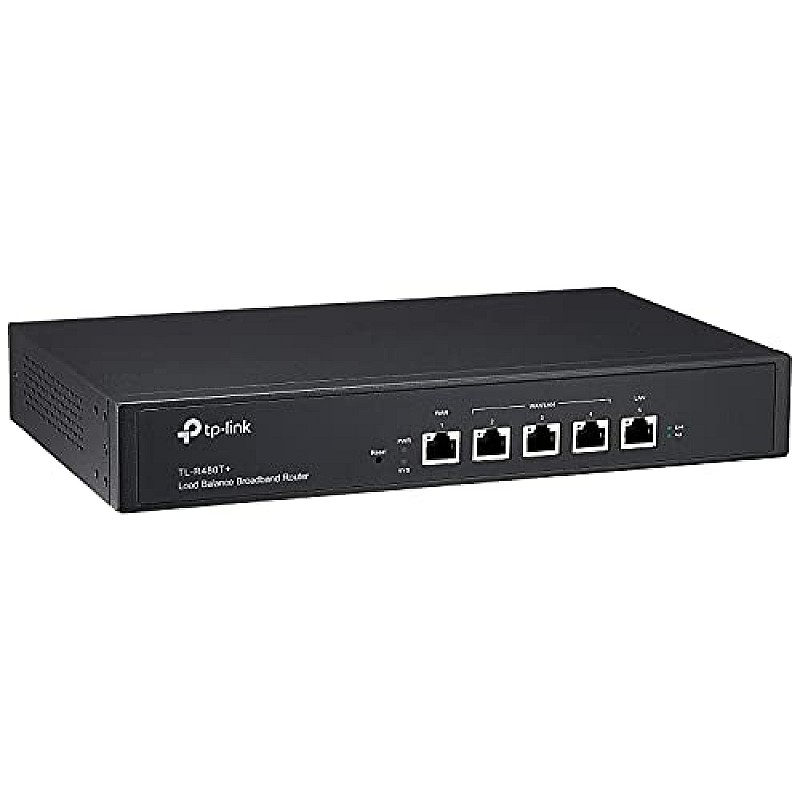 TP-LINK TL-R480T+ Load Balance Broadband Business Router with Up to 4 WAN Ports and Strong Firewall