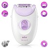 Braun Silk-epil 3-170, Epilator for Long-Lasting Hair Removal, 20 Tweezer System, Smart light Technology and Massage Rollers, Purple