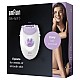 Braun Silk-epil 3-170, Epilator for Long-Lasting Hair Removal, 20 Tweezer System, Smart light Technology and Massage Rollers, Purple