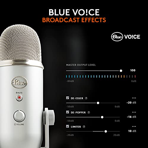 Blue Yeti USB Microphone for Recording, Streaming, Gaming, Podcasting on PC and Mac Blue Yeti USB Microphone for Recording, Streaming, Gaming, Podcasting on PC and Mac