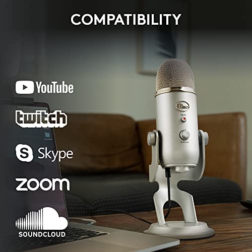 Blue Yeti USB Microphone for Recording, Streaming, Gaming, Podcasting on PC and Mac Blue Yeti USB Microphone for Recording, Streaming, Gaming, Podcasting on PC and Mac