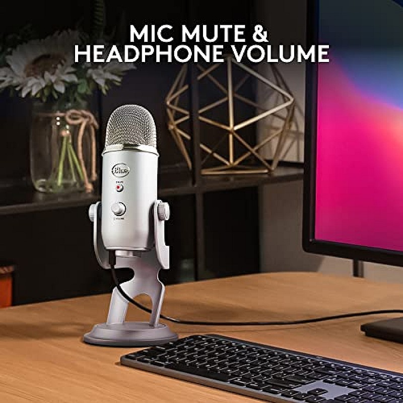 Blue Yeti USB Microphone for Recording, Streaming, Gaming, Podcasting on PC and Mac