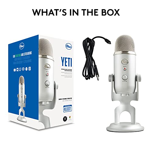 Blue Yeti USB Microphone for Recording, Streaming, Gaming, Podcasting on PC and Mac Blue Yeti USB Microphone for Recording, Streaming, Gaming, Podcasting on PC and Mac