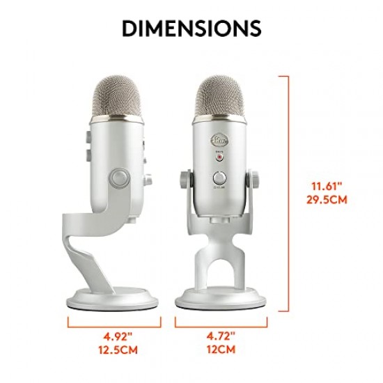 Blue Yeti USB Microphone for Recording, Streaming, Gaming, Podcasting on PC and Mac