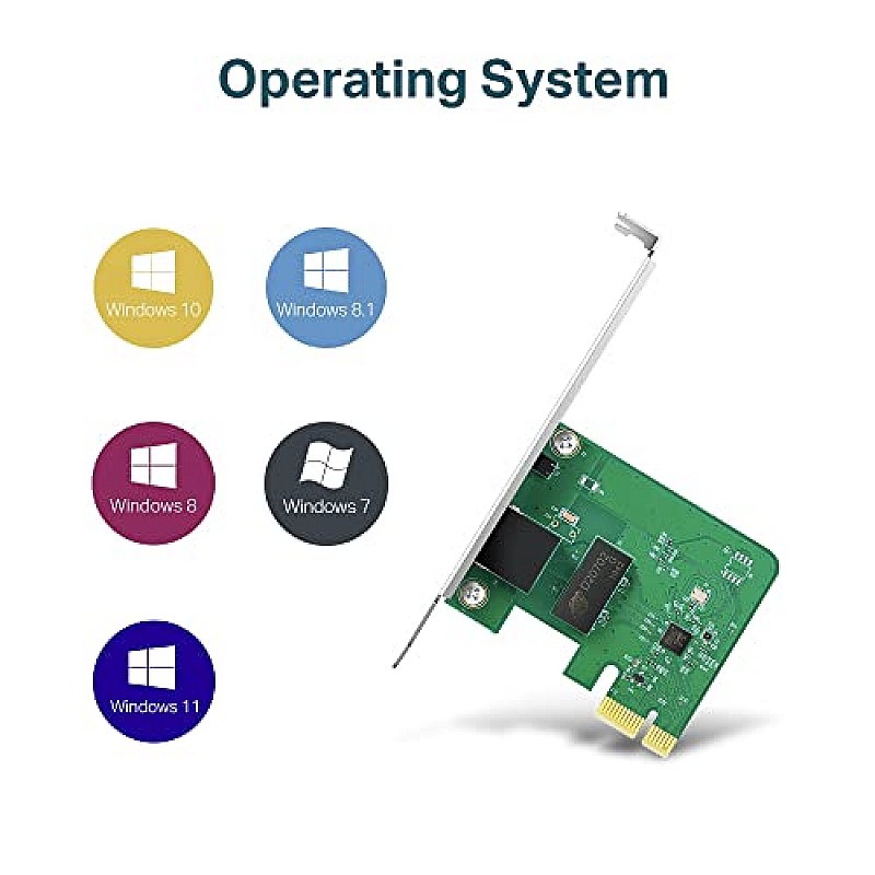 TP-LINK TG-3468 Gigabit PCI Express Network Adapter - Green, 32-bit 10/100/1000 Mbps RJ45 Port PCI Ethernet Card