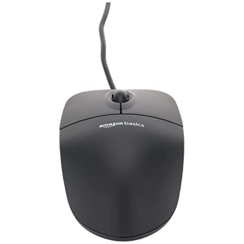 AmazonBasics 3-Button USB Wired Mouse (Black) - 1.5 M Cable AmazonBasics 3-Button USB Wired Mouse (Black) - 1.5 M Cable