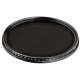 AIRTREE- Vario ND2-400 Neutral-Density Filter| Grey Filter |Mount Thickness: 7 mm|Filter Thread: 55 mm Metal Mount - Black Lens Class|