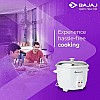 Bajaj RCX 1.8 DLX Rice Cooker, 1.8 Litre , White