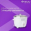 Bajaj RCX 1.8 DLX Rice Cooker, 1.8 Litre , White