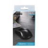 RAPOO 1620 Wireless Mosuse, 2.4 GHz with USB Nano Receiver, Optical Tracking, Ambidextrous, PC/Mac/Laptop - Black