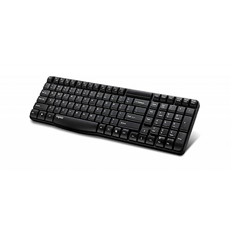 Rapoo E1050 2.4G Anti-Splash Wireless Keyboard (Black)