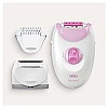 Braun Silk-épil 3-270,Epilator for Long-Lasting Hair Removal from roots,20 Tweezer System White and Pink