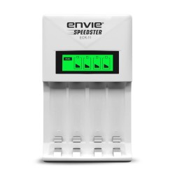 ENVIE® (ECR 11) Speedster Fast Charger for AA & AAA Rechargeable Batteries (with LCD Display)