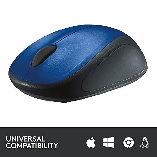 Logitech M235 Wireless Mouse, 1000 DPI Optical Tracking, 12 Month Life Battery (Blue) Logitech M235 Wireless Mouse, 1000 DPI Optical Tracking, 12 Month Life Battery (Blue)