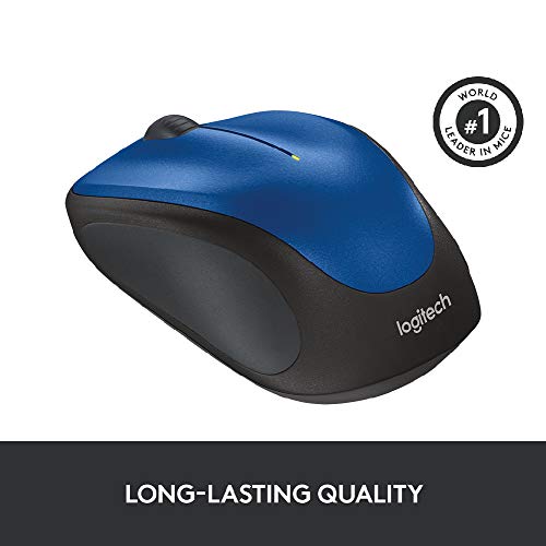 Logitech M235 Wireless Mouse, 1000 DPI Optical Tracking, 12 Month Life Battery (Blue) Logitech M235 Wireless Mouse, 1000 DPI Optical Tracking, 12 Month Life Battery (Blue)