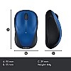 Logitech M235 Wireless Mouse, 1000 DPI Optical Tracking, 12 Month Life Battery (Blue)