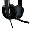 Logitech H540 Stereo Wired On Ear Headphones With Mic With Noise-Cancelling Usb, On Ear Controls (Black)