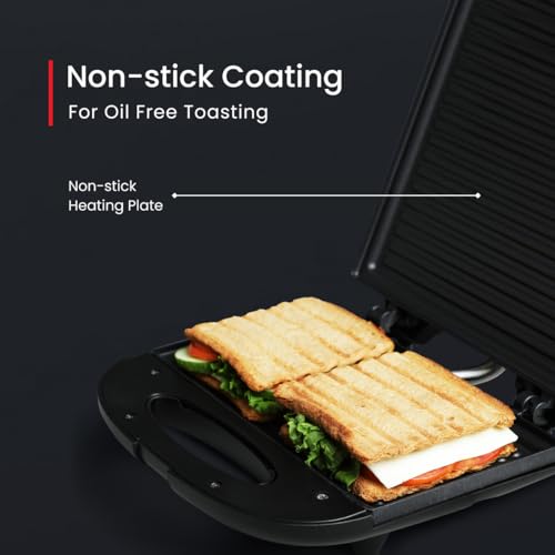 Prestige PGMFB 800 Watt Grill Sandwich Toaster with Fixed Grill Plates, Black Prestige PGMFB 800 Watt Grill Sandwich Toaster with Fixed Grill Plates, Black