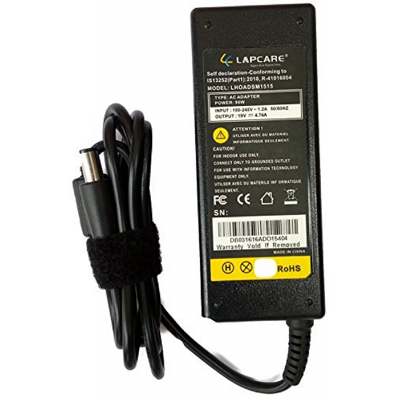 Lapcare Adapter for HP 19v 4.74a 90W Smart -Black