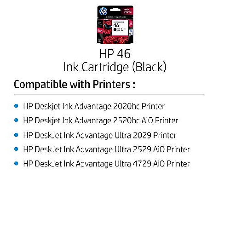 HP 46 Ink Cartridge (Black)