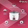 Bajaj Majesty New RCX 3 350-Watt Multifunction Rice Cooker (White And Pink)