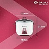 Bajaj Majesty New RCX 3 350-Watt Multifunction Rice Cooker (White And Pink)