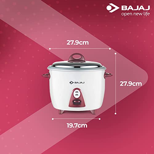 Bajaj Majesty New RCX 3 350-Watt Multifunction Rice Cooker (White And Pink) Bajaj Majesty New RCX 3 350-Watt Multifunction Rice Cooker (White And Pink)