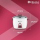 Bajaj Majesty New RCX 3 350-Watt Multifunction Rice Cooker (White And Pink)