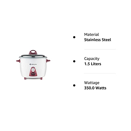 Bajaj Majesty New RCX 3 350-Watt Multifunction Rice Cooker (White And Pink) Bajaj Majesty New RCX 3 350-Watt Multifunction Rice Cooker (White And Pink)