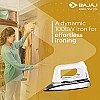 Bajaj Plastic Popular Plus 750W Dry Iron with Advance Soleplate and Anti-Bacterial German Coating Technology, White