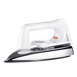 Bajaj Plastic Popular Plus 750W Dry Iron with Advance Soleplate and Anti-Bacterial German Coating Technology, White