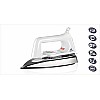 Bajaj Plastic Popular Plus 750W Dry Iron with Advance Soleplate and Anti-Bacterial German Coating Technology, White