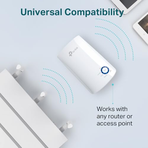 TP-Link TL-WA850RE Single Band 300Mbps RJ45 Wireless Range Extender White TP-Link TL-WA850RE Single Band 300Mbps RJ45 Wireless Range Extender White