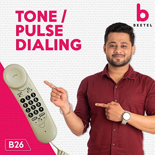 Beetel B15 Basic Corded Landline Phone (Warm Gray) Beetel B15 Basic Corded Landline Phone (Warm Gray)