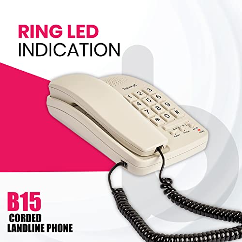 Beetel B15 Basic Corded Landline Phone (Warm Gray) Beetel B15 Basic Corded Landline Phone (Warm Gray)