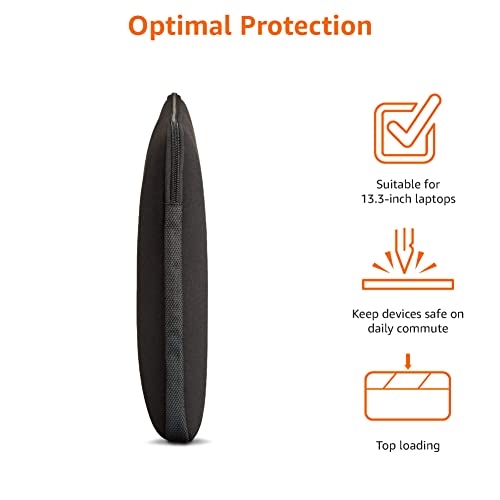 AmazonBasics 13.3-inch Laptop Sleeve (Black) AmazonBasics 13.3-inch Laptop Sleeve (Black)