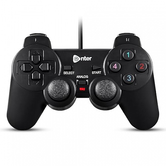 Enter Usb Game Pad With Vibration E-Gpv, PC, Gamepad