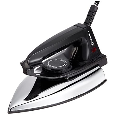 Bajaj DX-2 600W Dry Iron with Advance Soleplate and Anti-bacterial German Coating Technology, Black Bajaj DX-2 600W Dry Iron with Advance Soleplate and Anti-bacterial German Coating Technology, Black