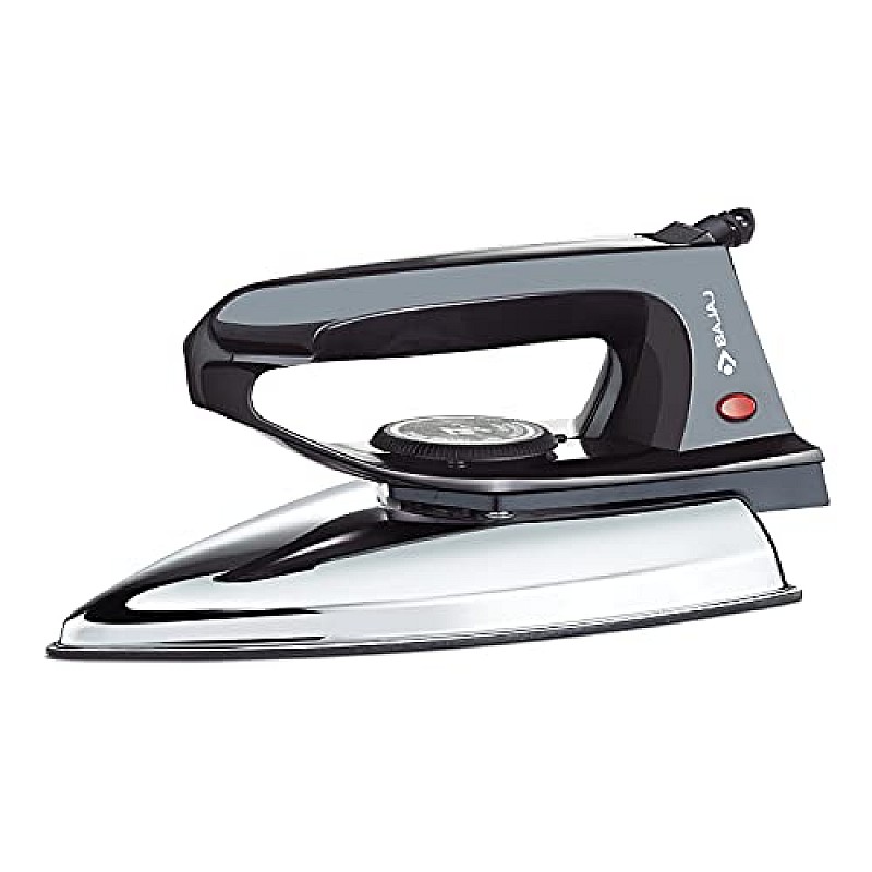 Bajaj DX-2 600W Dry Iron with Advance Soleplate and Anti-bacterial German Coating Technology, Black