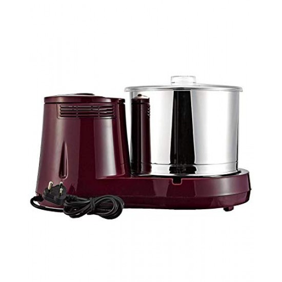 Butterfly Rhino Tabletop Wet Grinder 2 Litre, 150 W, 230 V, AC 50Hz, Cherry Red ABS Body