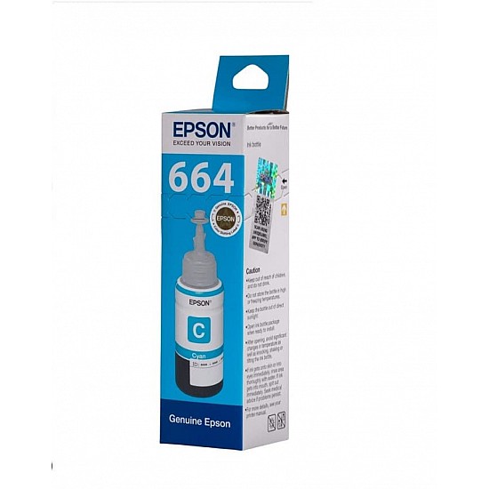 Epson 664 CY Ink Bottle (Cyan) - 70 ml