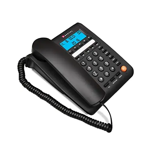 Beetel M56 Caller ID Corded Landline Phone with 16 Digit LCD Display