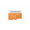 Samsung MB-MP64DAEU 64GB, MicroSDXC EVO"48 MB/s, Orange, White,