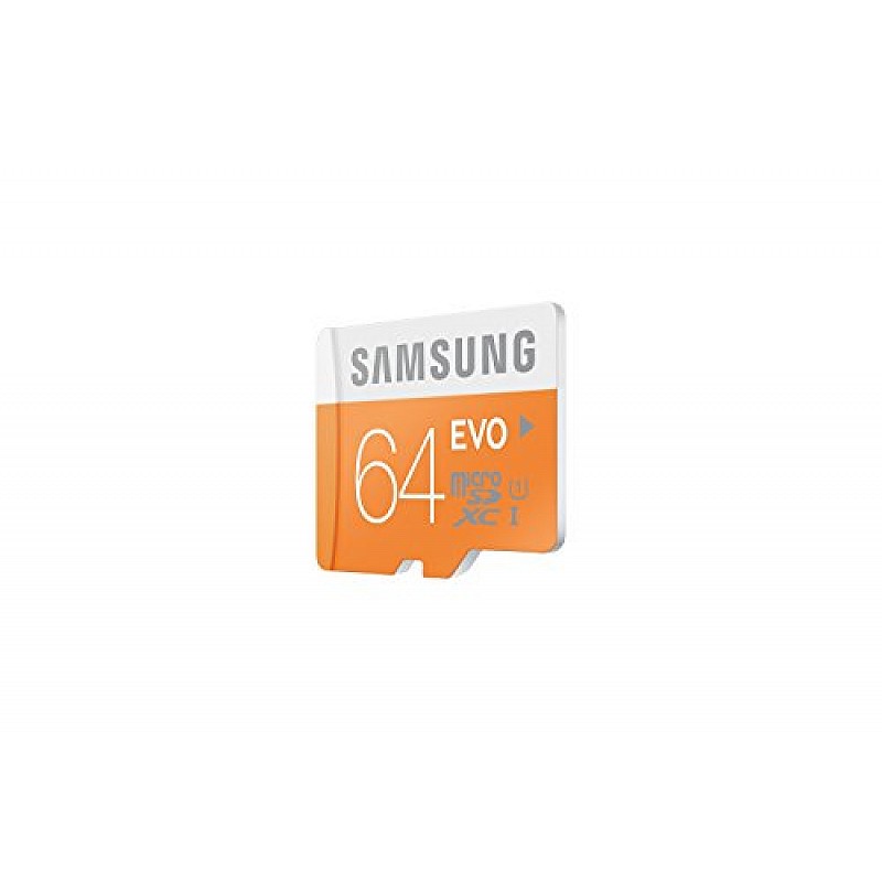 Samsung MB-MP64DAEU 64GB, MicroSDXC EVO"48 MB/s, Orange, White,