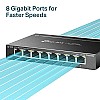 TP-Link 8 Port Gigabit Switch Easy Smart Managed Desktop/Wall-Mount Support QoS, Vlan, IGMP and LAG (TL-SG108E)