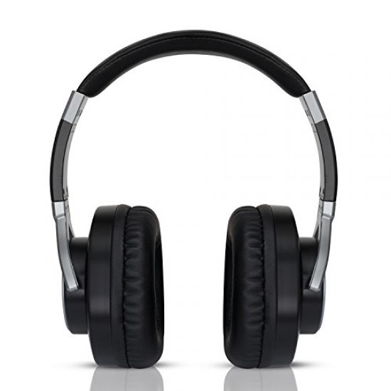 Motorola Pulse Max Over Ear Wired Headphones with Alexa (Black)