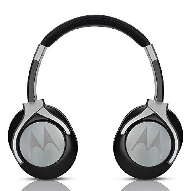 Motorola Pulse Max Over Ear Wired Headphones with Alexa (Black)