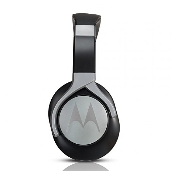 Motorola Pulse Max Over Ear Wired Headphones with Alexa (Black)