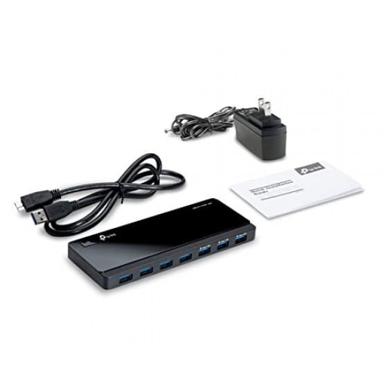 TP-Link Powered USB Hub with 7 Data Smart Charging USB 3.0 Ports, Compatible with Windows